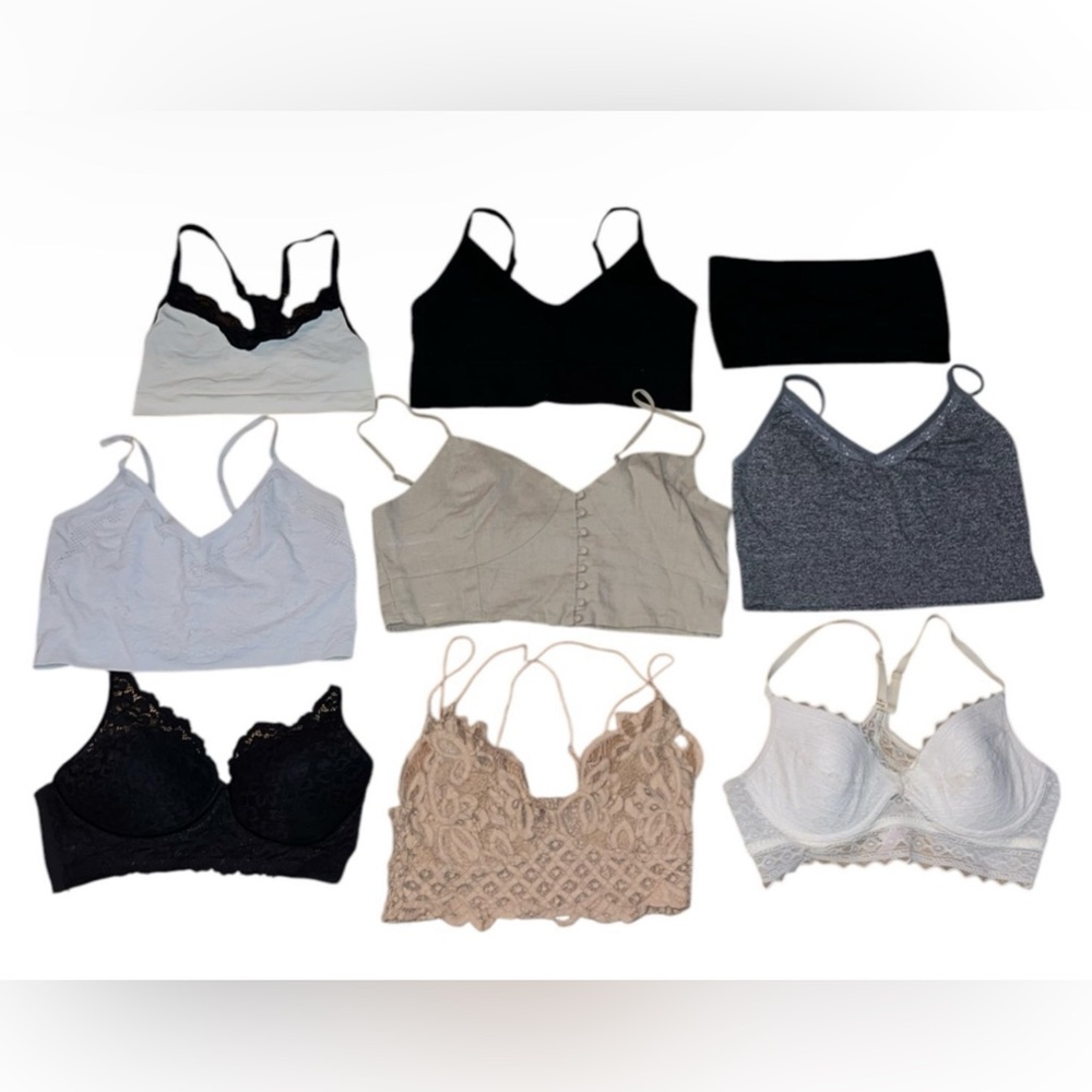 Stylish Bralette Collection Women’s bralettes + bras + crop tops sizes L and XL